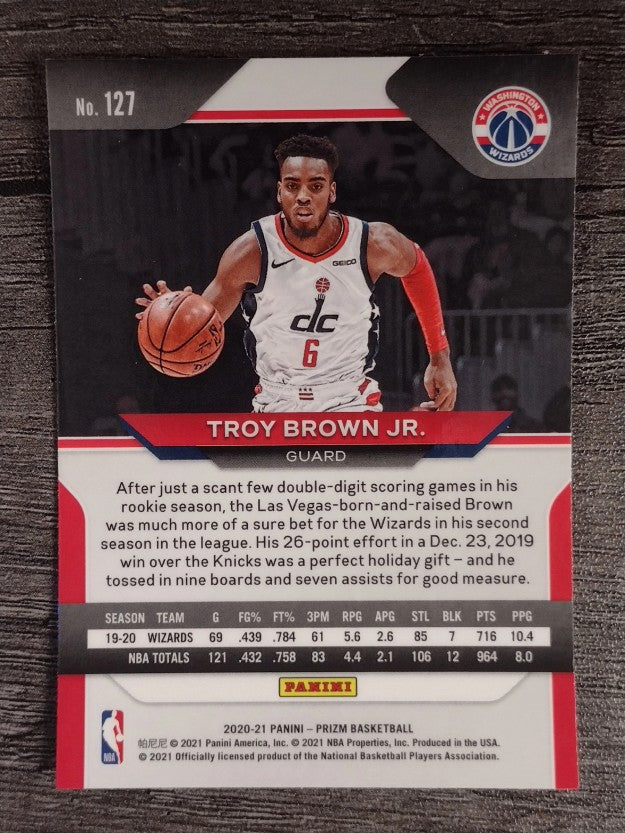 2020-21 Panini Prizm #127 Troy Brown Jr.