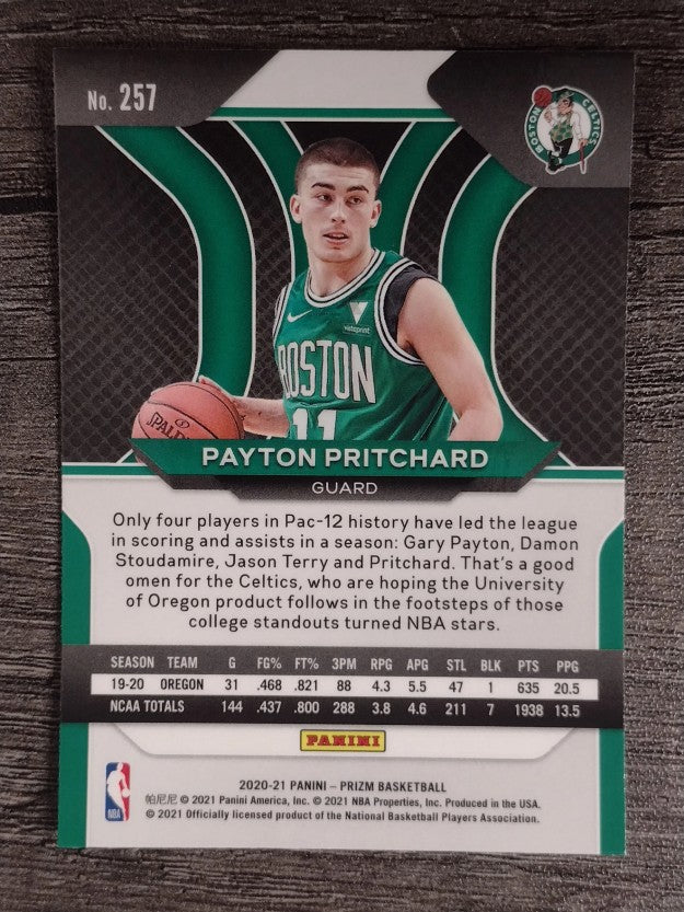 2020-21 Panini Prizm #257 Payton Pritchard RC