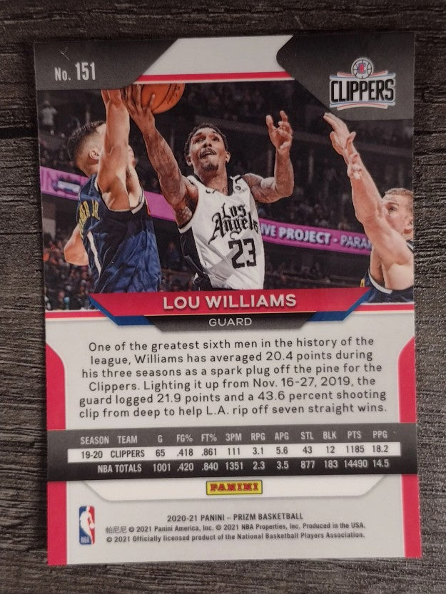 2020-21 Panini Prizm #151 Lou Williams