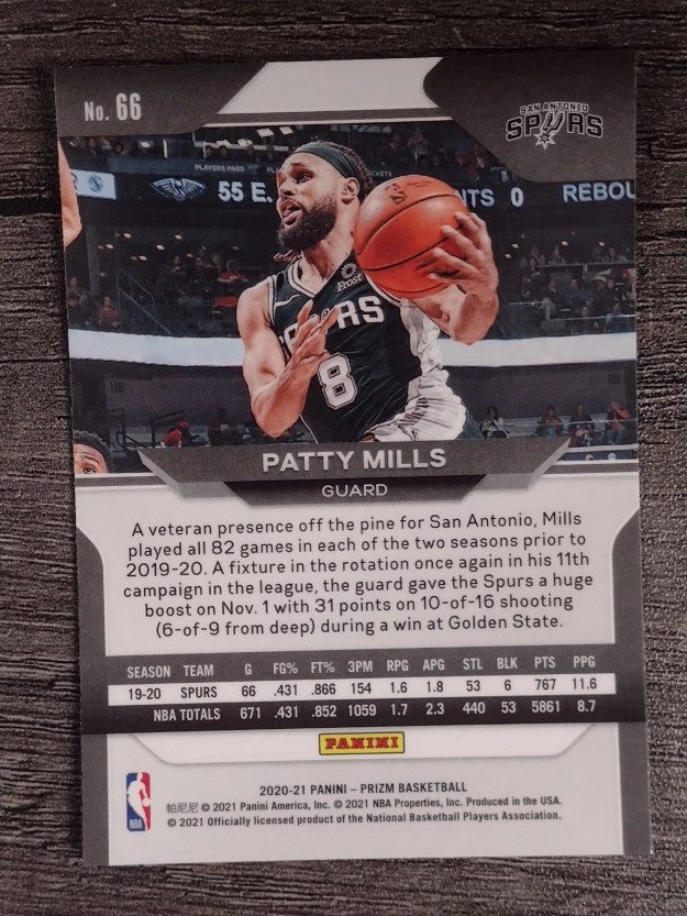 2020-21 Panini Prizm #66 Patty Mills