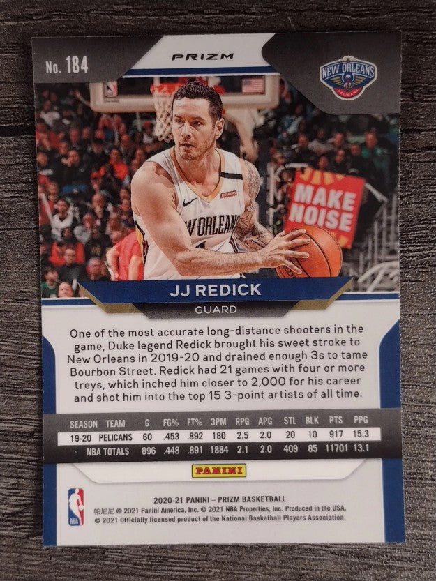2020-21 Panini Prizm Prizms Ruby Wave #184 JJ Redick