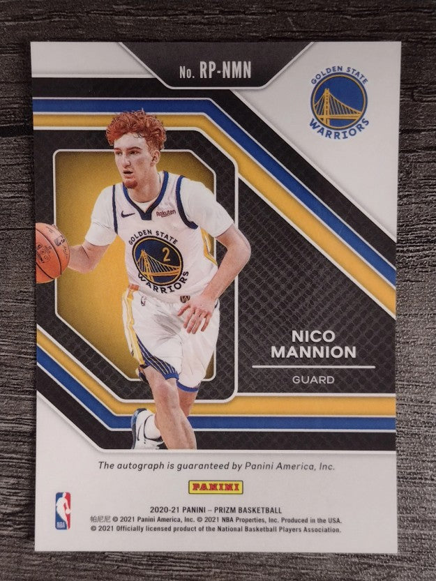2020-21 Panini Prizm Rookie Penmanship #19 Nico Mannion