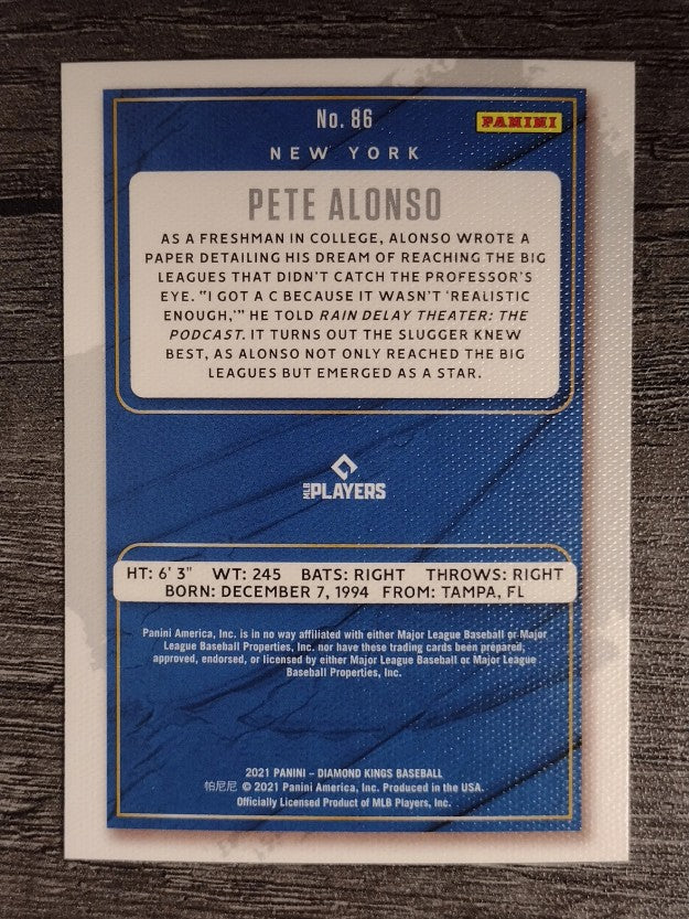2021 Diamond Kings #86 Pete Alonso