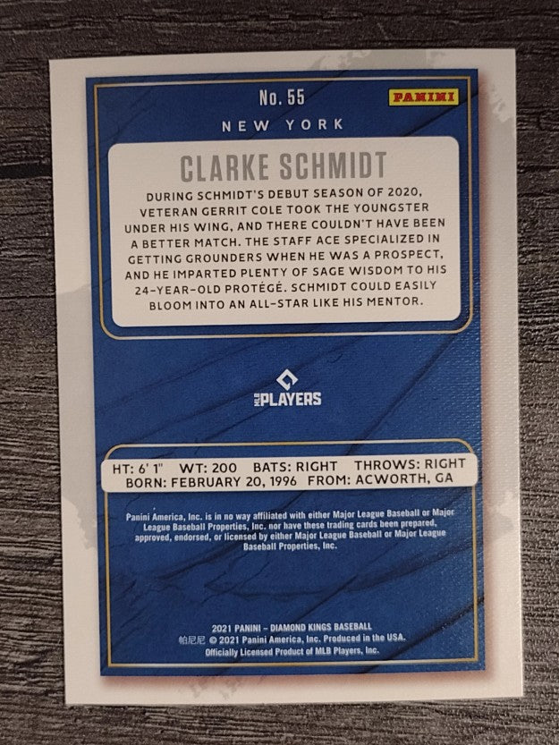 2021 Diamond Kings #55 Clarke Schmidt RC