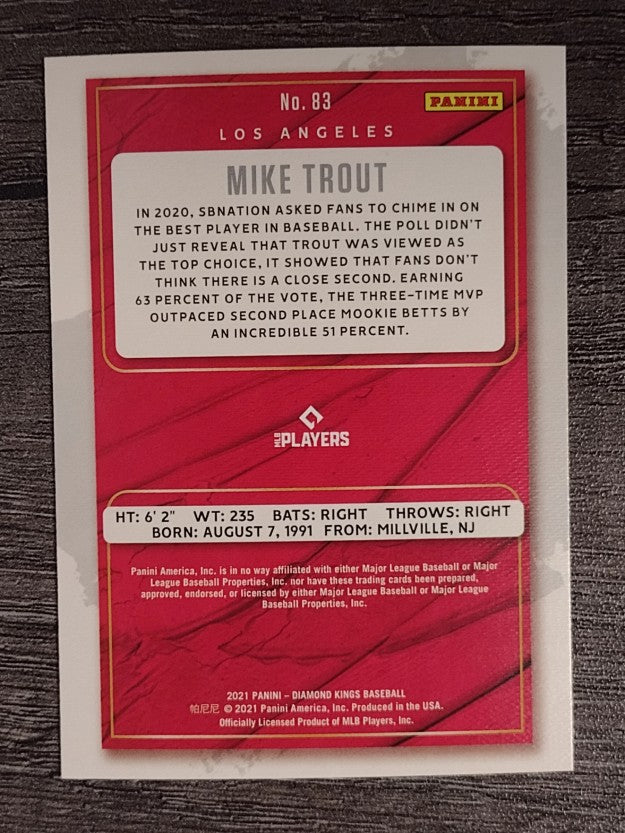 2021 Diamond Kings #83 Mike Trout