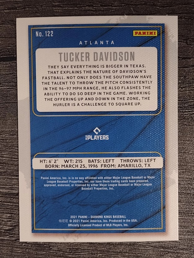 2021 Diamond Kings #122 Tucker Davidson SP RC