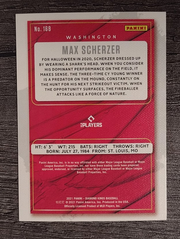 2021 Diamond Kings #168 Max Scherzer SP