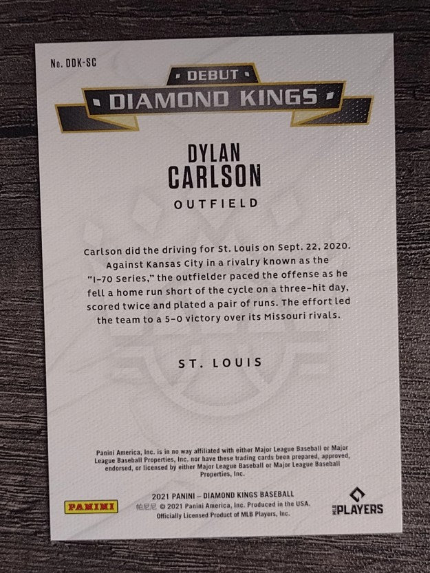 2021 Diamond Kings Debut Diamond Kings Red Frame #26 Dylan Carlson