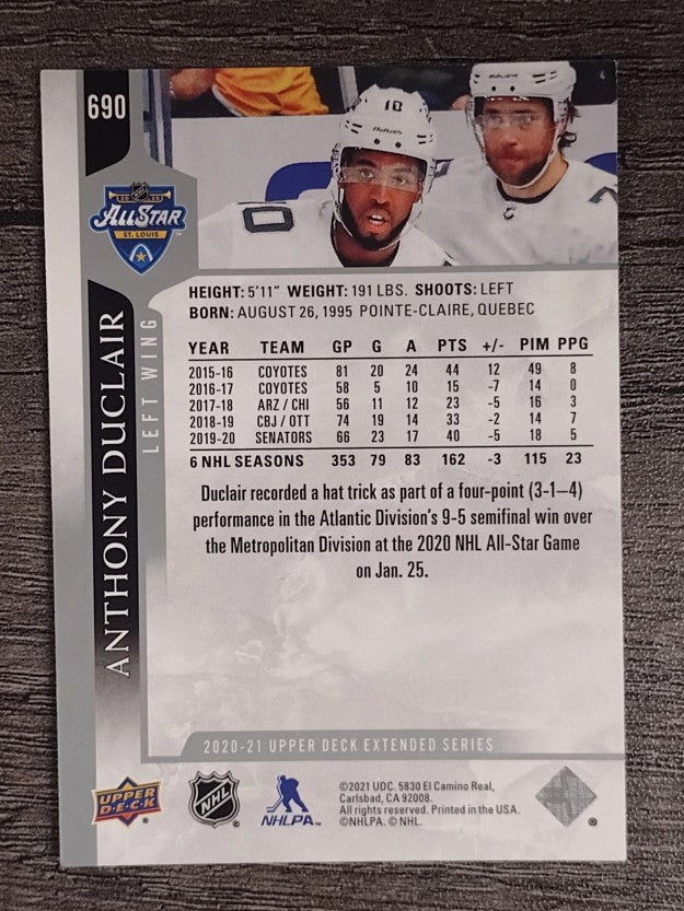 2020-21 Upper Deck #690 Anthony Duclair AS