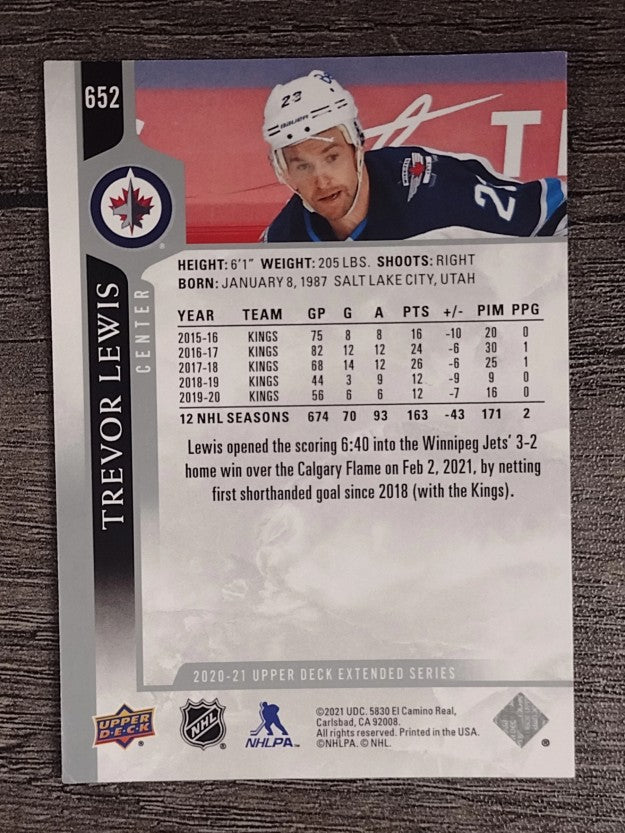 2020-21 Upper Deck #652 Trevor Lewis