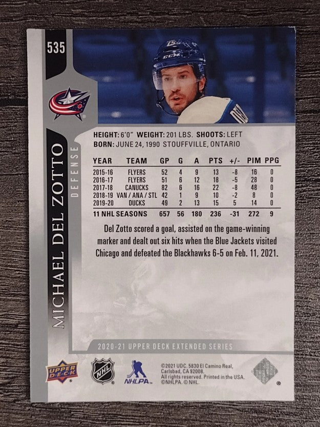 2020-21 Upper Deck #535 Michael Del Zotto