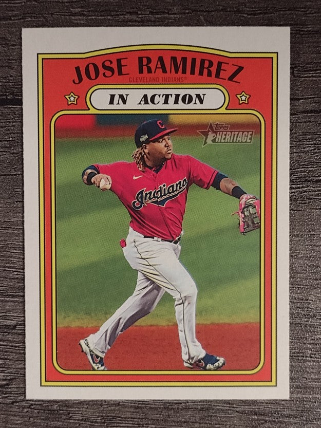 2021 Topps Heritage #298 Jose Ramirez IA
