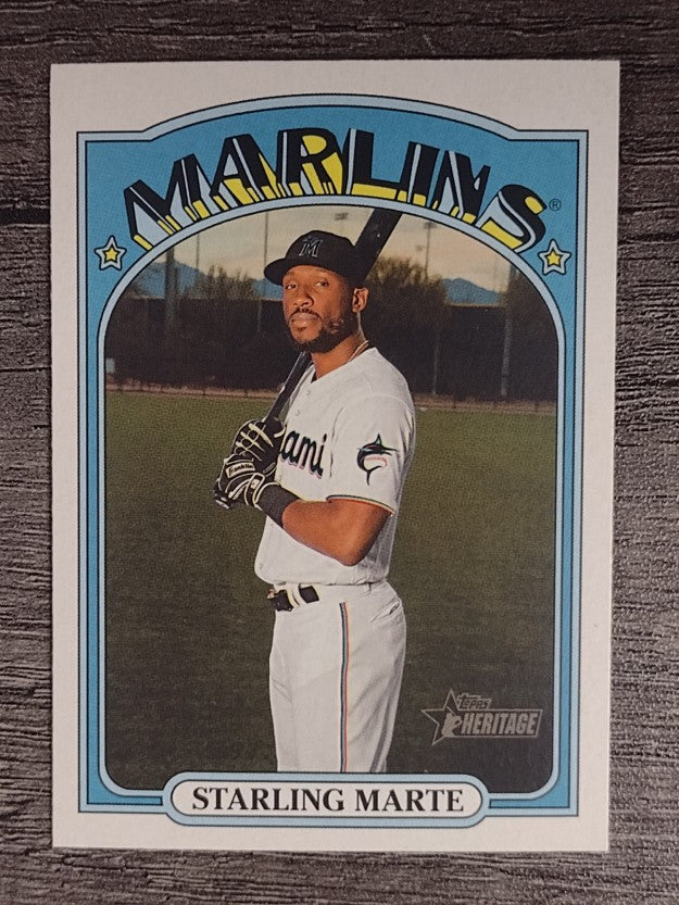 2021 Topps Heritage #131 Starling Marte