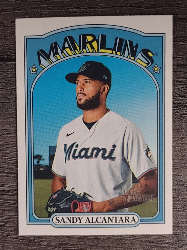 2021 Topps Heritage #273 Sandy Alcantara