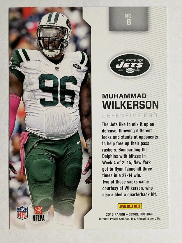 2016 Score Sack Attack Black #6 Muhammad Wilkerson