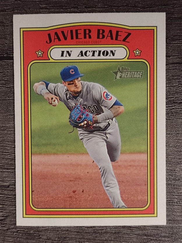 2021 Topps Heritage #52 Javier Baez IA