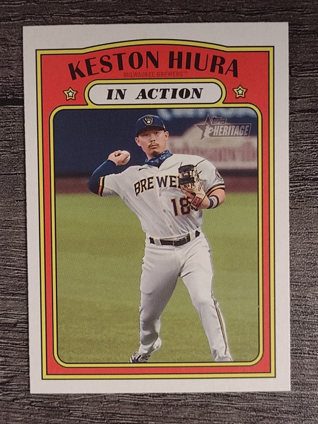 2021 Topps Heritage #178 Keston Hiura IA