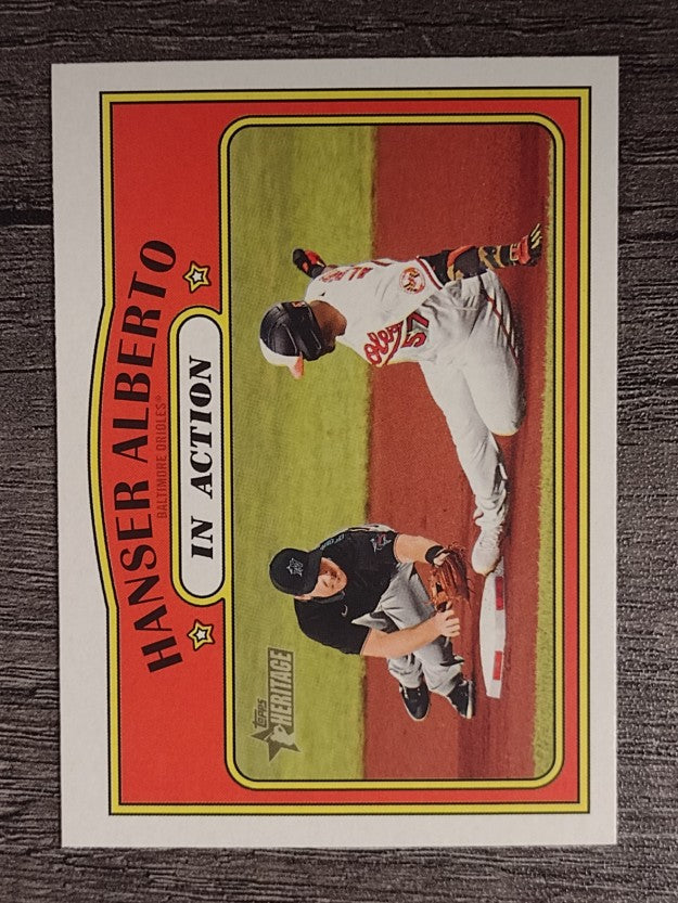 2021 Topps Heritage #128 Hanser Alberto IA