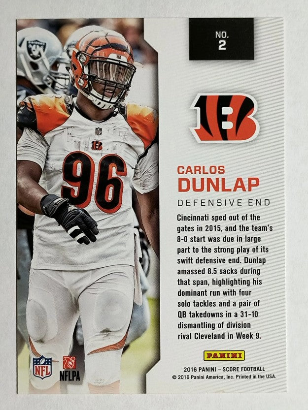 2016 Score Sack Attack Gold #2 Carlos Dunlap
