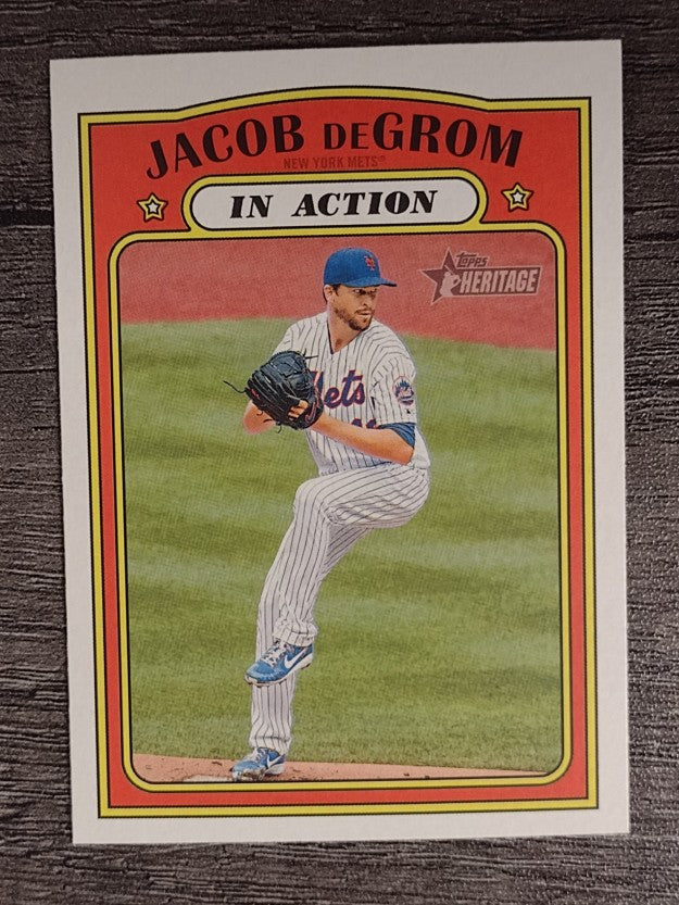 2021 Topps Heritage #100 Jacob deGrom IA
