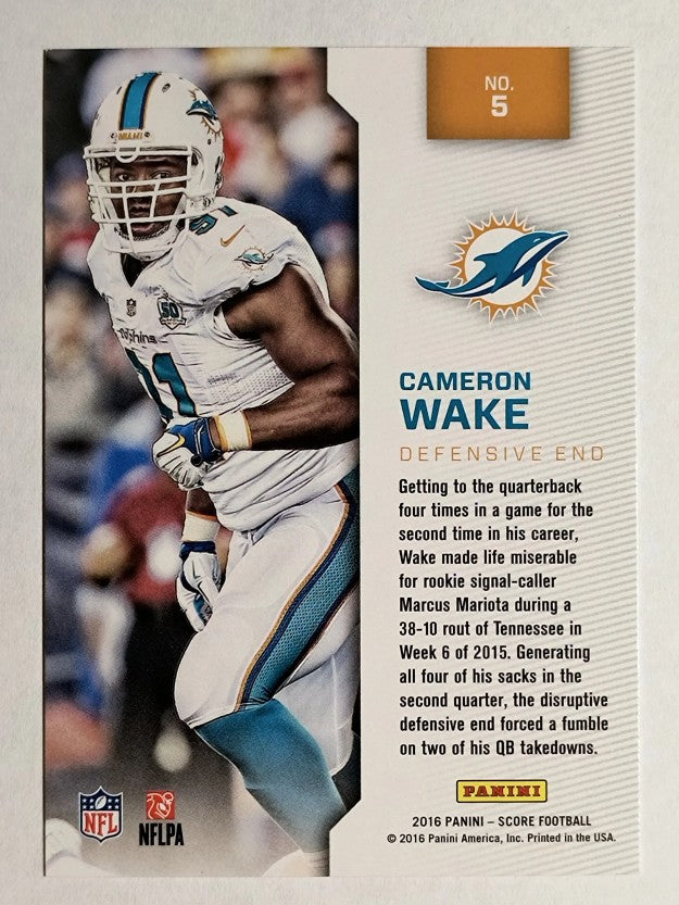 2016 Score Sack Attack Gold #5 Cameron Wake