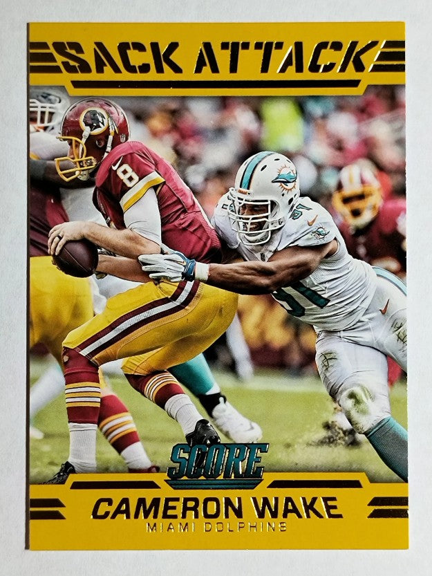 2016 Score Sack Attack Gold #5 Cameron Wake