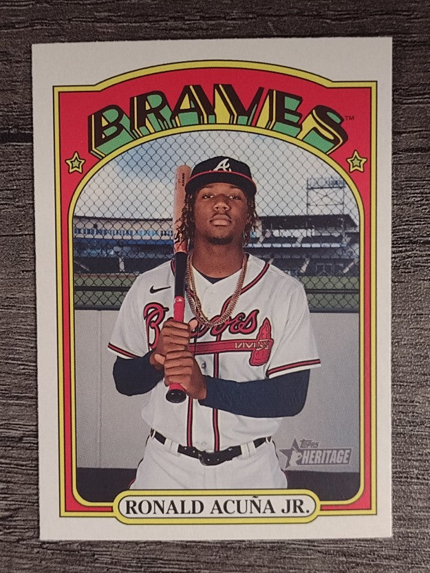 2021 Topps Heritage #299 Ronald Acuna Jr.