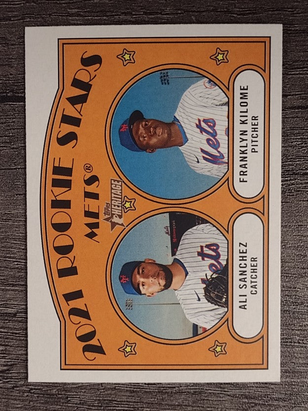 2021 Topps Heritage #155 Ali Sanchez RC/Franklyn Kilome RC
