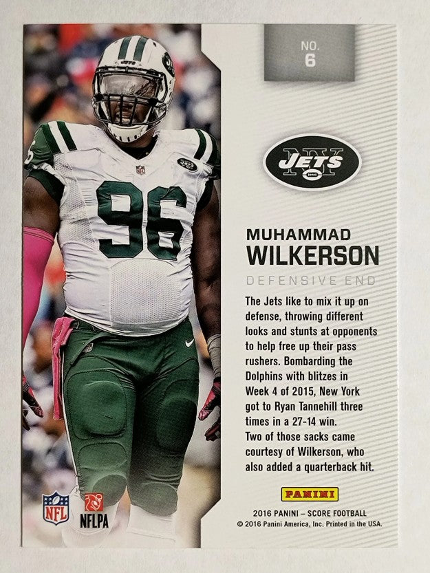 2016 Score Sack Attack Gold #6 Muhammad Wilkerson