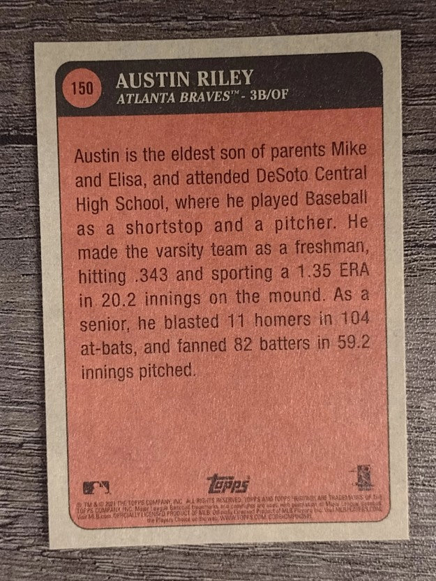 2021 Topps Heritage #150 Austin Riley KP
