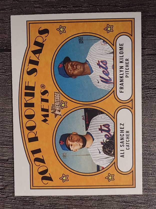 2021 Topps Heritage #155 Ali Sanchez RC/Franklyn Kilome RC
