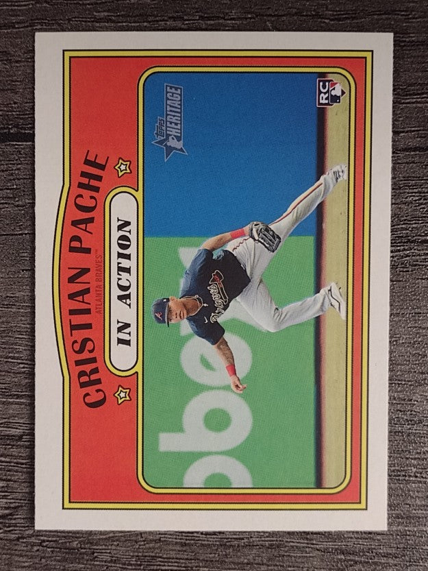 2021 Topps Heritage #304 Cristian Pache IA