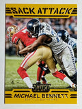 2016 Score Sack Attack Gold #9 Michael Bennett
