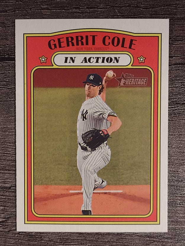 2021 Topps Heritage #250 Gerrit Cole IA