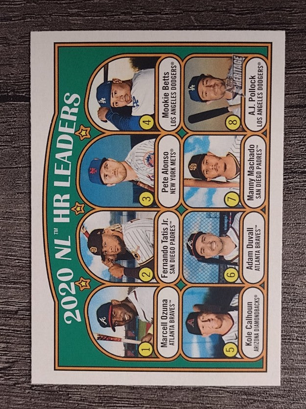 2021 Topps Heritage #89 Manny Machado/Mookie Betts/Fernando Tatis/Pete Alonso LL