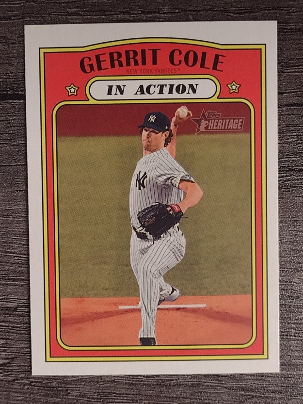 2021 Topps Heritage #250 Gerrit Cole IA