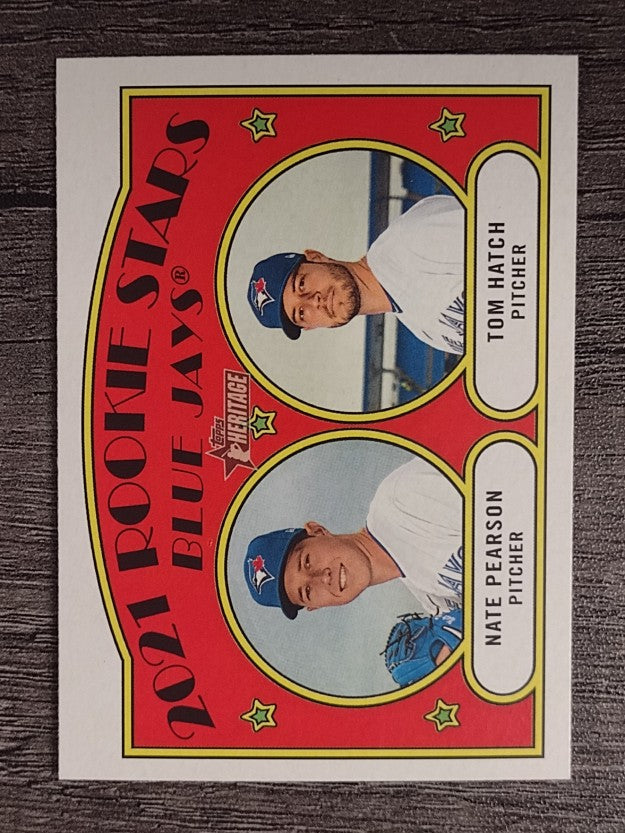 2021 Topps Heritage #301 Tom Hatch RC/Nate Pearson RC