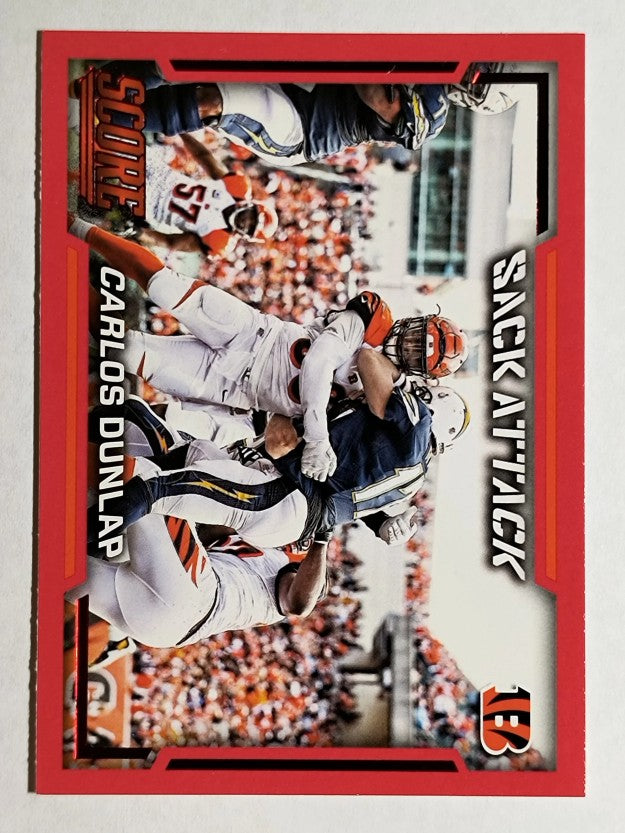 2016 Score Sack Attack Red #2 Carlos Dunlap