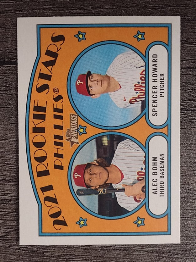 2021 Topps Heritage #11 Alec Bohm RC/Spencer Howard RC