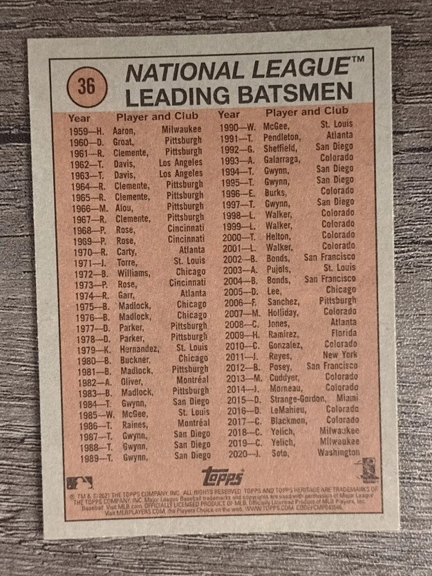 2021 Topps Heritage #36 Juan Soto IA