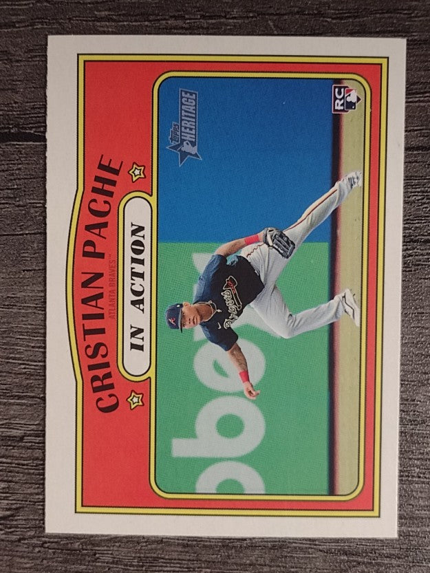 2021 Topps Heritage #304 Cristian Pache IA