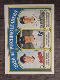 2021 Topps Heritage #94 Gerrit Cole/Marco Gonzales/Shane Bieber LL