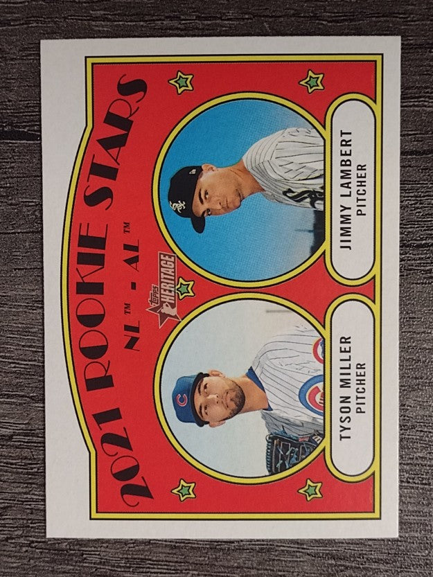 2021 Topps Heritage #261 Jimmy Lambert RC/Tyson Miller RC