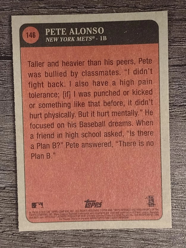 2021 Topps Heritage #146 Pete Alonso KP