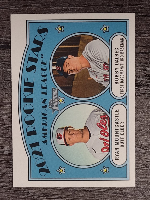 2021 Topps Heritage #185 Ryan Mountcastle RC/Bobby Dalbec RC