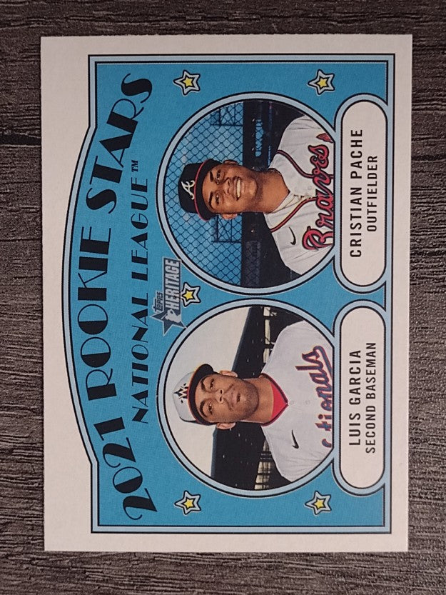 2021 Topps Heritage #109 Luis Garcia RC/Cristian Pache RC