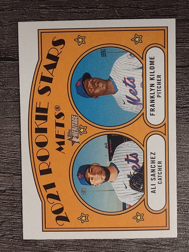 2021 Topps Heritage #155 Ali Sanchez RC/Franklyn Kilome RC
