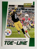 2016 Score Toe the Line Green #1 Antonio Brown