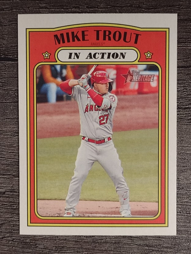 2021 Topps Heritage #170 Mike Trout IA