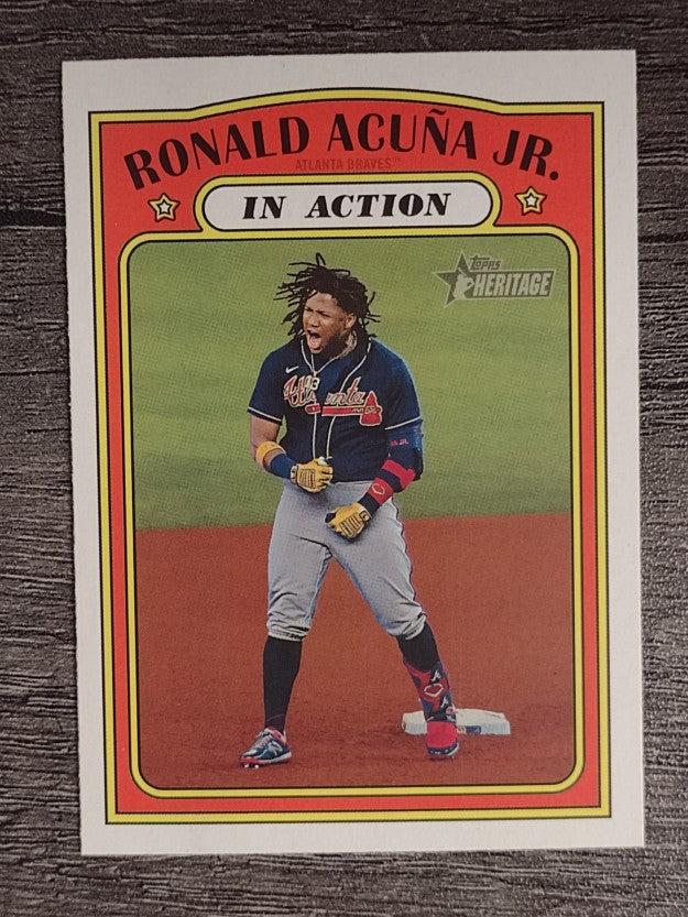 2021 Topps Heritage #300 Ronald Acuna Jr. IA